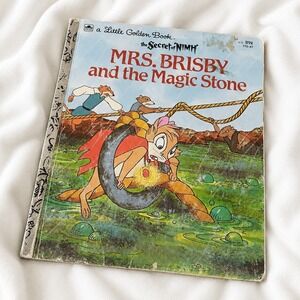 Mrs Brisby and‎ the Magic Stone Little Golden Book Secret of NIMH Vintage 1980s